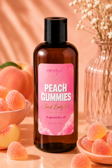 Peach Gummies Cloud Body Oil