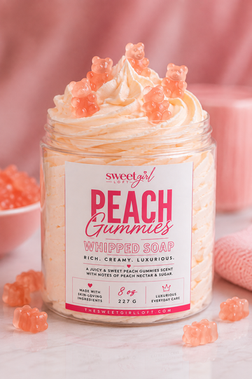 Peach Gummies Whipped Soap